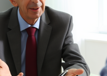 A financial advisor discussing funding options with an individual